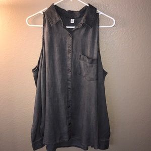 BP Cold Shoulder Button Down
